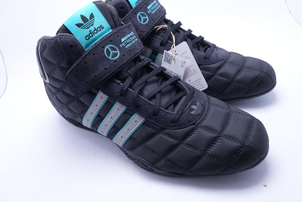 Adidas Adiracer Hi Mer AMG Petronas Shoes Mens Size 11 Black Driving JR4547